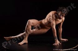 Nude Man Black Athletic Medium Black Standard Photoshoot Realistic
